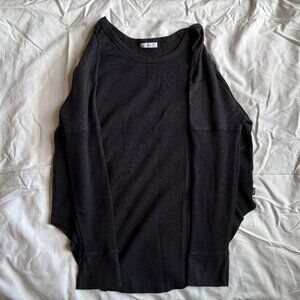 Black Waffle Knit Talula Top